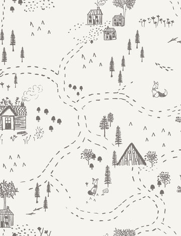 Rylee + Cru Through the Woods Wallpaper - Swatch