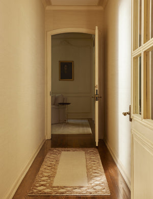 Clairmont Hand-Woven Jute Rug Swatch by Jake Arnold, Natural and Ivory