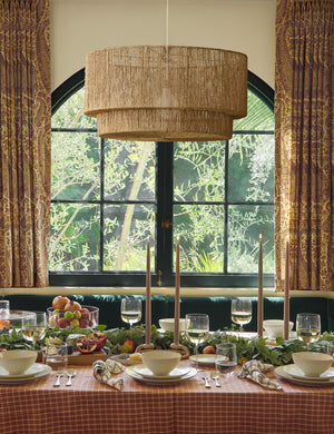 Sayan natural jute-wrapped pendant light