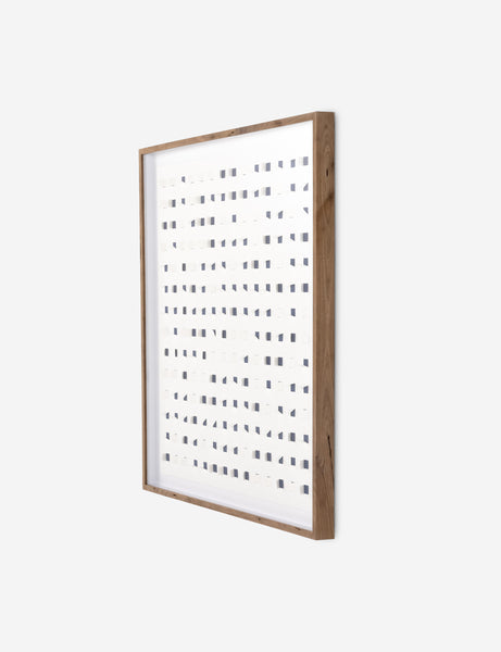 #color::navy-and-white #size::48--x-48- | Angled view of the See through navy and white wall art