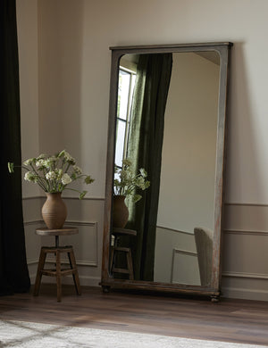 Orleans Floor Mirror by Amber Lewis x Four Hands : Blue Antique Pine