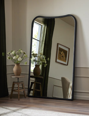 Patz Floor Mirror by Amber Lewis x Four Hands : Black Antique