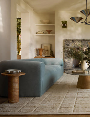 Carson Sofa : Ivory Modern Boucle / 103