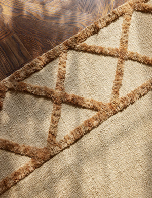 Clairmont Hand-Woven Jute Rug Swatch by Jake Arnold, Natural and Ivory