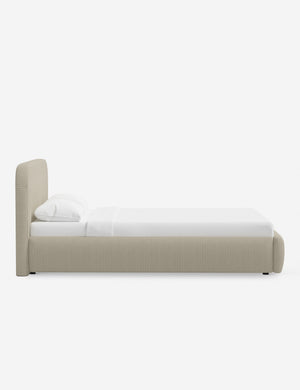 Open Box: Nabiha Platform Bed, Tan Stripe Queen