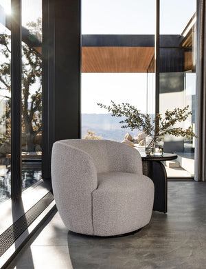 Rue Swivel Chair : Natural Linen