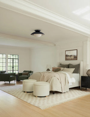 Adara Bed : Blush Luxe Boucle / King