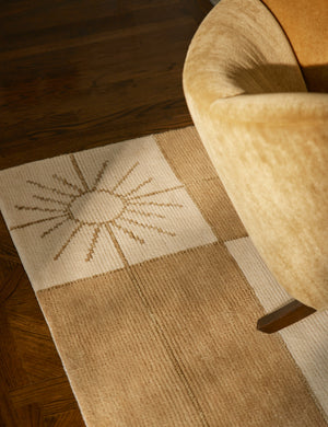 Stansby Hand-Knotted Wool Rug Swatch by Jake Arnold, Natural