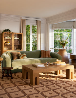 Popham Hand-Knotted Rug Swatch, Clay and Slate