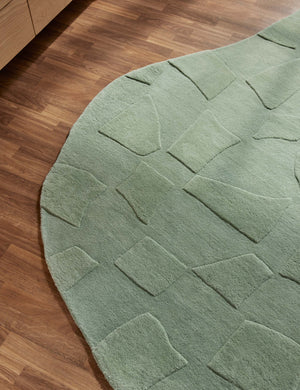 Ascani Hand-Tufted Wool Rug Swatch, Seafoam