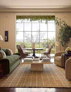 Beddow Flatweave Jute Rug Swatch by Jake Arnold, Natural