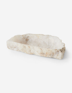 Orta chiseled quartz catchall tray