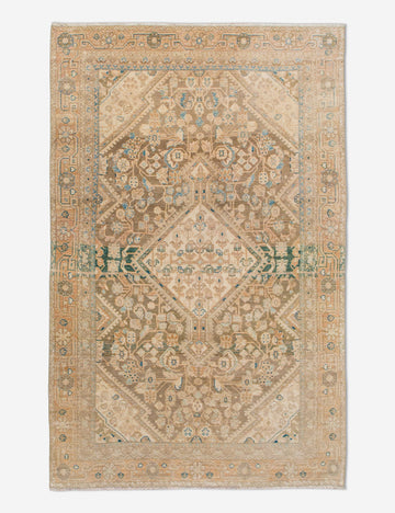 Vintage Turkish Hand-Knotted Wool Rug No. 452, 4' x 6'7"