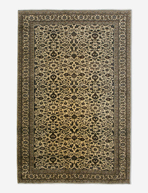 Vintage Turkish Hand-Knotted Wool Rug No. 458, 4'11