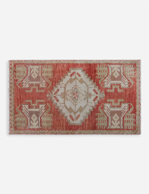 Vintage Turkish Hand-Knotted Wool Mini Rug No. 310, 1'6