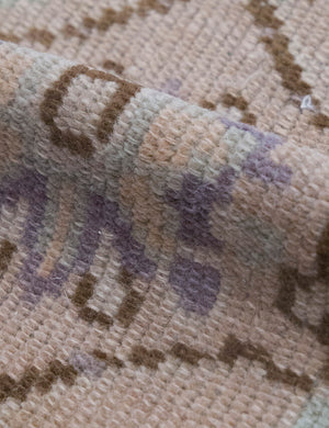Vintage Turkish Hand-Knotted Wool Mini Rug No. 313, 1'11