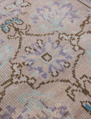 Vintage Turkish Hand-Knotted Wool Mini Rug No. 313, 1'11