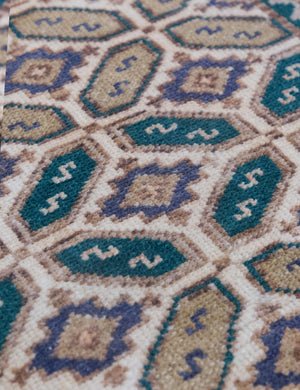 Vintage Turkish Hand-Knotted Wool Mini Rug No. 316, 1'9