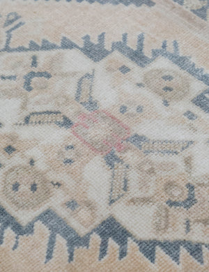 Vintage Turkish Hand-Knotted Wool Mini Rug No. 317, 1'9