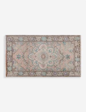 Vintage Turkish Hand-Knotted Wool Mini Rug No. 318, 1'9