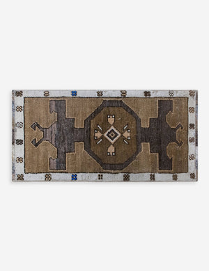 Vintage Turkish Hand-Knotted Wool Mini Rug No. 319, 1'6