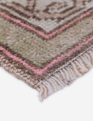 Vintage Turkish Hand-Knotted Wool Mini Rug No. 320, 1'9