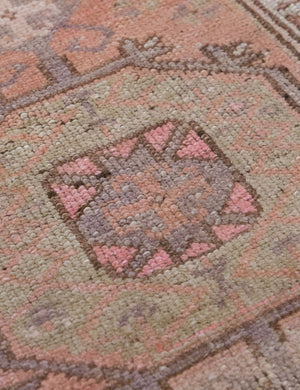 Vintage Turkish Hand-Knotted Wool Mini Rug No. 320, 1'9