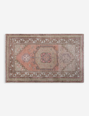 Vintage Turkish Hand-Knotted Wool Mini Rug No. 320, 1'9