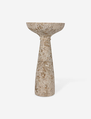 Braun round marble drink side table.