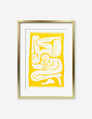 Cloudgazers Print in a golden frame