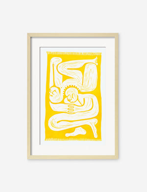 Cloudgazers Print in a natural frame