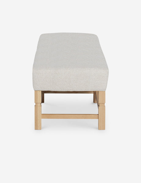 #color::taupe-boucle | Side of the Ambleside Taupe Boucle bench