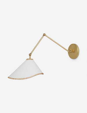 Arroyo Mixed-Material Adjustable Arm Sconce by Elan Byrd.