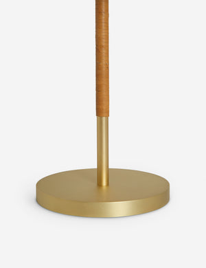 Close up of the base of the Arroyo Mixed-Material Table Lamp by Elan Byrd.
