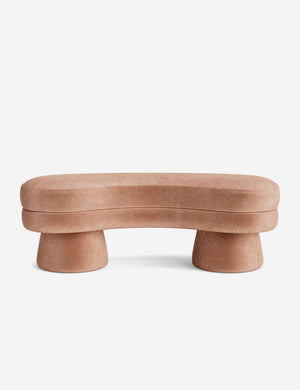 Open Box: Bellet Bench, Blush Performance Striated Velvet