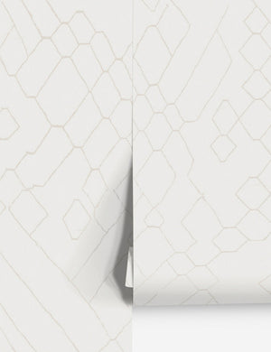 Moroccan beige and ivory Wallpaper Mural by Sarah Sherman Samuel