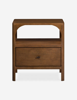 Ralston open shelf walnut nightstand