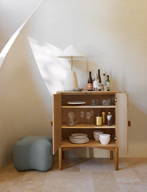 Open Box: Cami Bar Cabinet, Natural by Eny Lee Parker