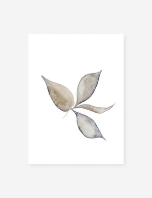Faded Leaves Print unframed