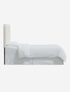 Side of the Clementine Cream Sherpa Headboard