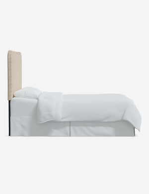 Side of the Clementine Natural Stripe Headboard