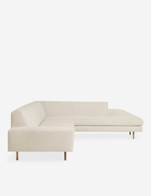 Side of the Estee Natural Linen right-Facing Sectional Sofa