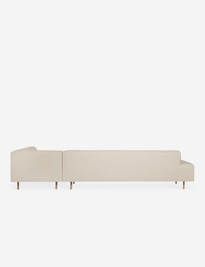 Back of the Estee Natural Linen right-Facing Sectional Sofa