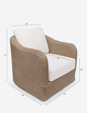 Otero Outdoor Accent Chair : Black