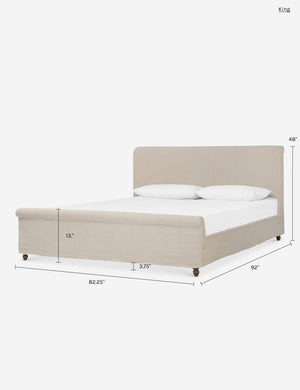 Dalia Slipcover Bed by Amber Lewis x Four Hands : Dune / Queen