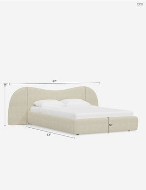 Gladys Extended Headboard Platform Bed by Sarah Sherman Samuel : Blue Garden Walk / Twin