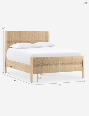 Maritza Platform Bed : Natural / Queen