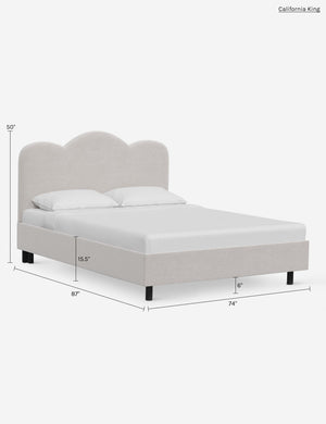 Mino Platform Bed : Talc Linen / Twin