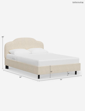 Ruby Platform Bed : Moonlight Boucle / Cal King