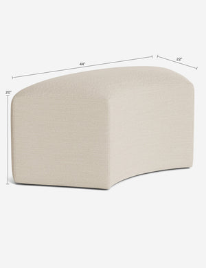 Colm Bench : Dusty Rose Performance Cotton Weave